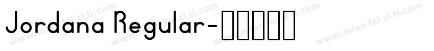 Jordana Regular字体转换